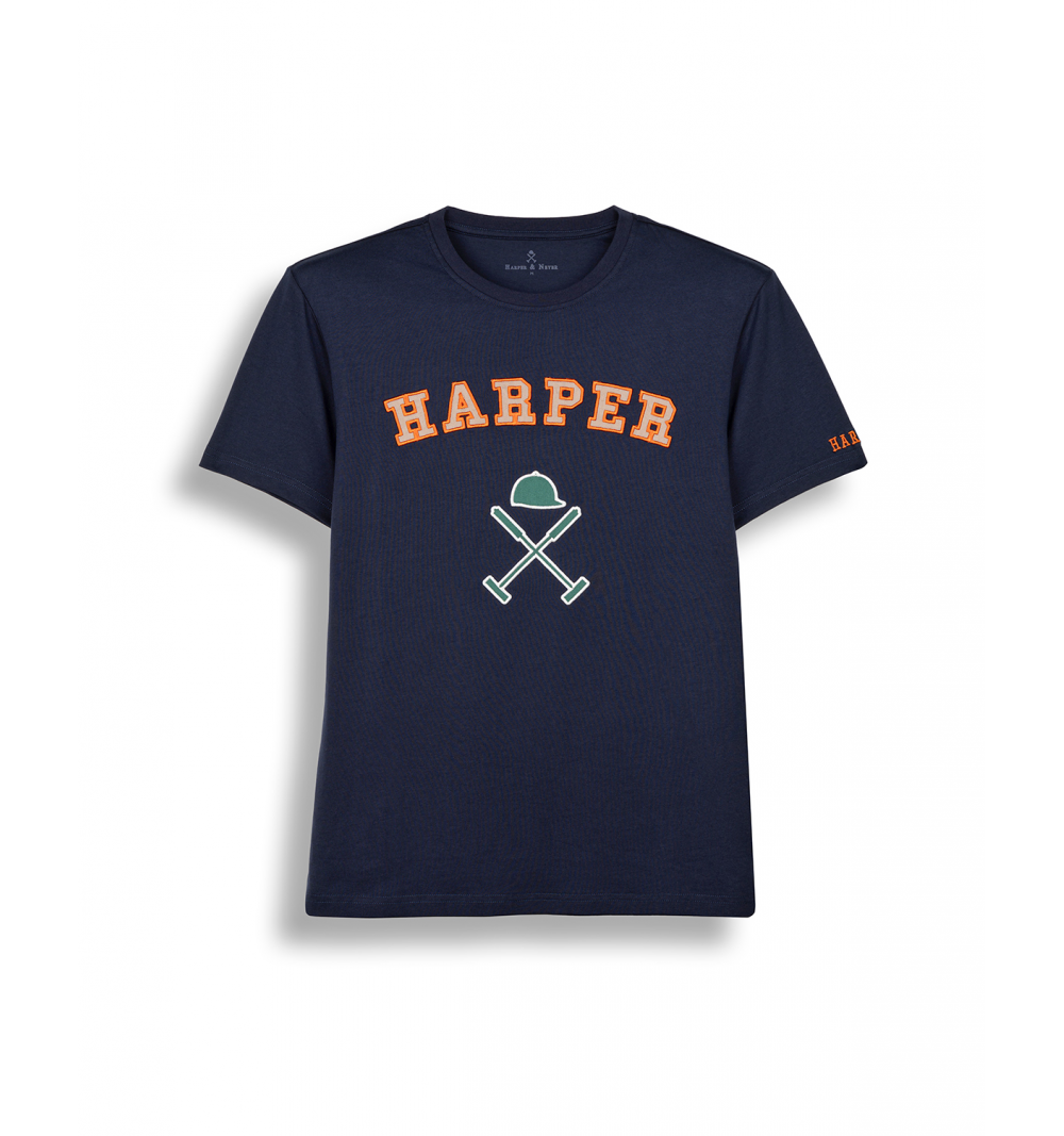 Harper & neyer camiseta retro marino