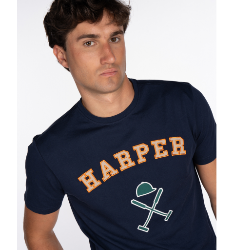 Harper & neyer camiseta retro marino