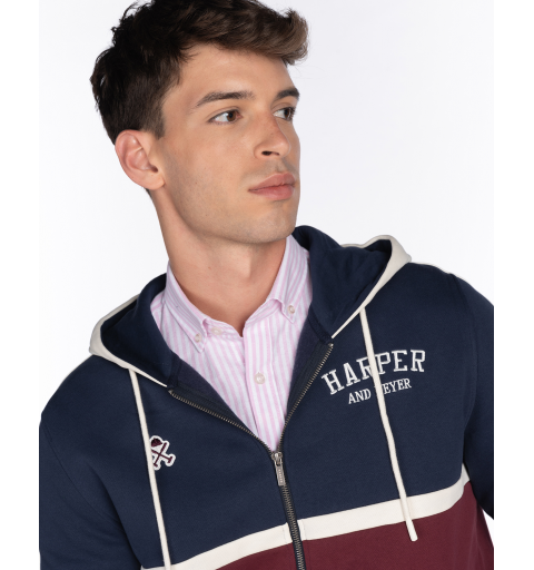 Harper & neyer sudadera beta tau marino