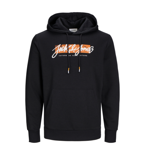 Jack&jones jjtiley sweat hood ln negro