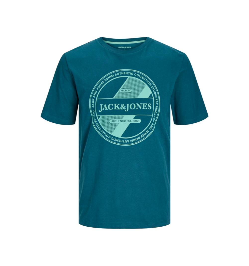 Jack&jones jjrio tee ss crew neck verde oscuro