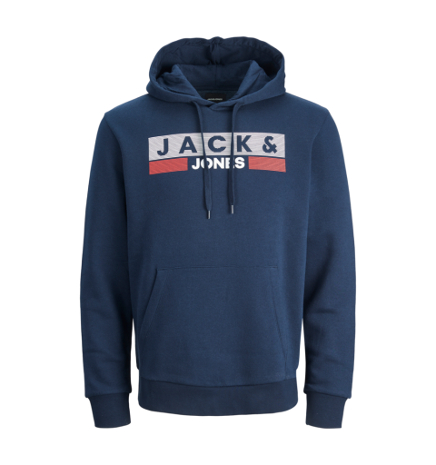 Jack&jones plus jjecorp logo sweat hood noos pls marino