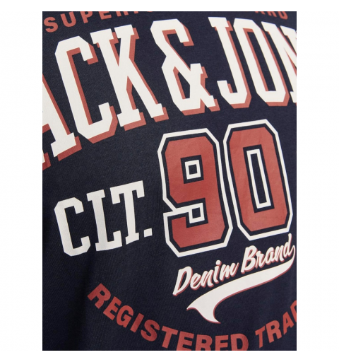 Jack&jones plus jjelogo tee ss o-neck 24/25 noos pls marino