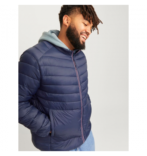 Jack&jones plus jjesprint puffer collar noos pls marino