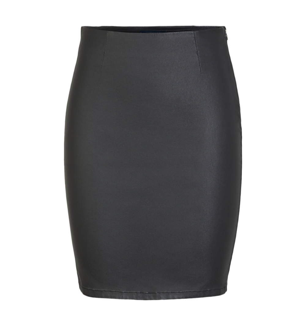 Pieces pcparo hw coated skirt/noos bc negro