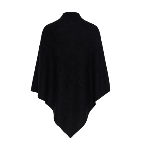 Pieces pcfortuna high neck poncho noos bc negro