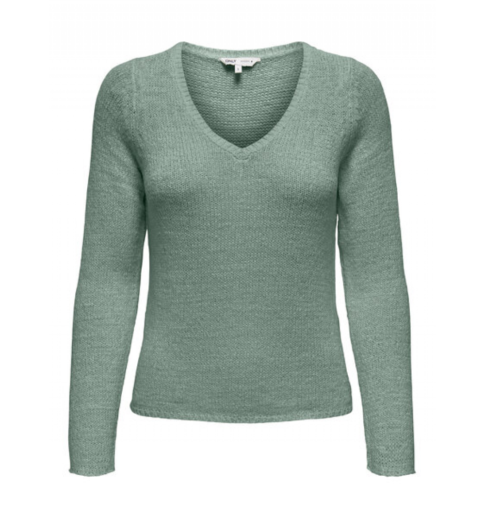 Only onlgeena l/s v-neck knt noos verde