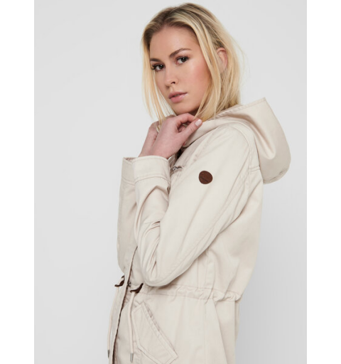 Only onllorca canvas parka otw noos beige