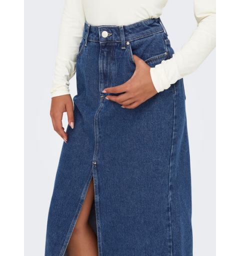 Only onlbianca midi skirt dnm  rea noos denim medio