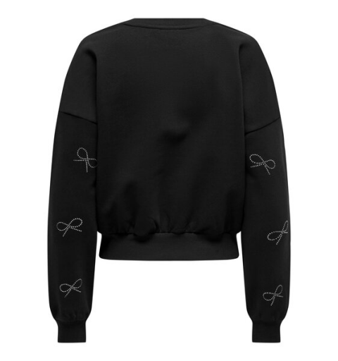 Only onlberit l/s o-neck swt negro