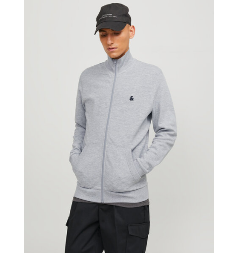 Jack&jones jjepaulos sweat zip noos gris