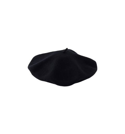 Pieces pcfrench wool beret negro