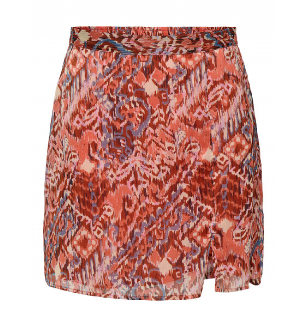 Only onlvikki life short slit skirt cs ptm coral