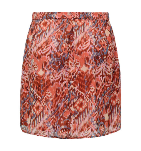 Only onlvikki life short slit skirt cs ptm coral