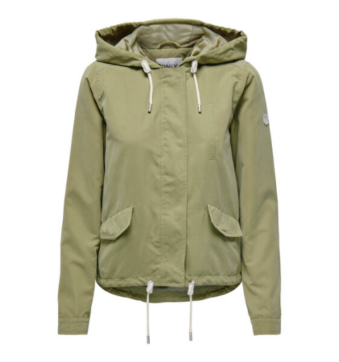 Only onlskylar hood spring jacket cc otw verde