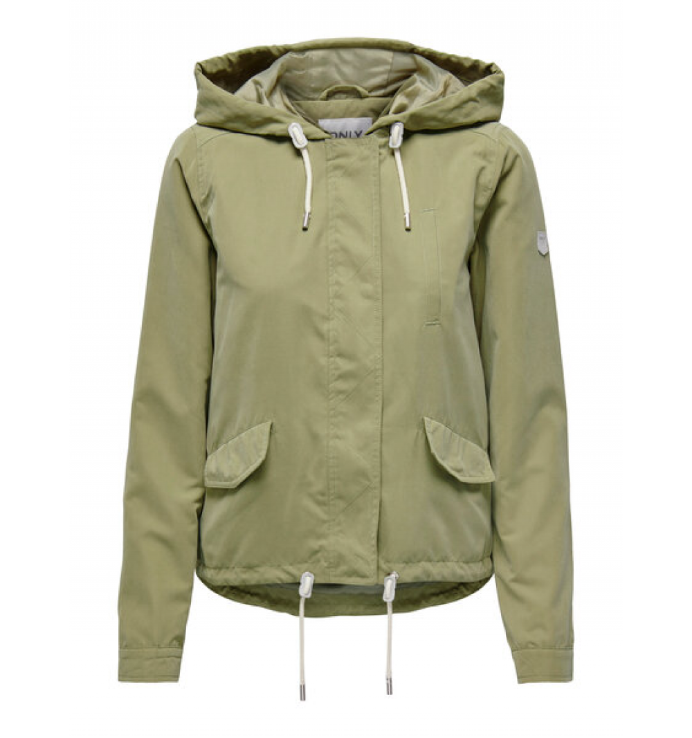 Only onlskylar hood spring jacket cc otw verde