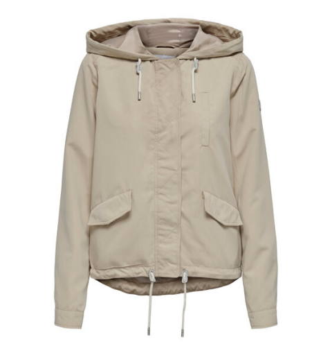 Only onlskylar hood spring jacket cc otw beige