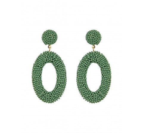 Pieces pcnourah earrings sww verde - Imagen 3