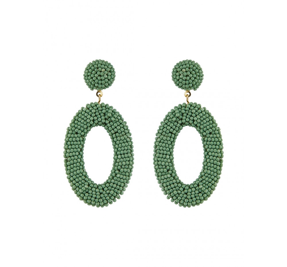 Pieces pcnourah earrings sww verde - Imagen 3