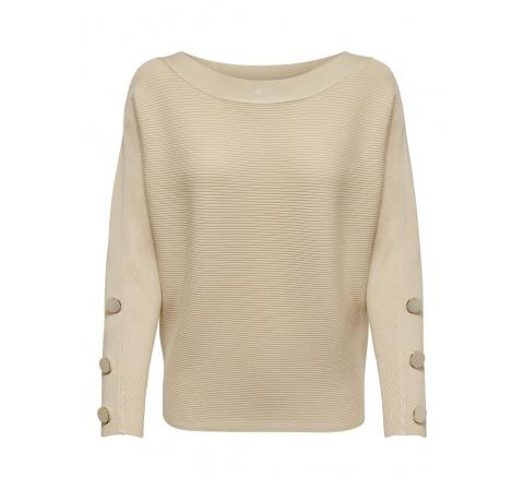 Only onladalyn l/s batwing pullover knt blanco roto - Imagen 1