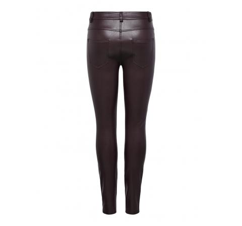 Only noos onlholly faux leather pant otw marron - Imagen 4