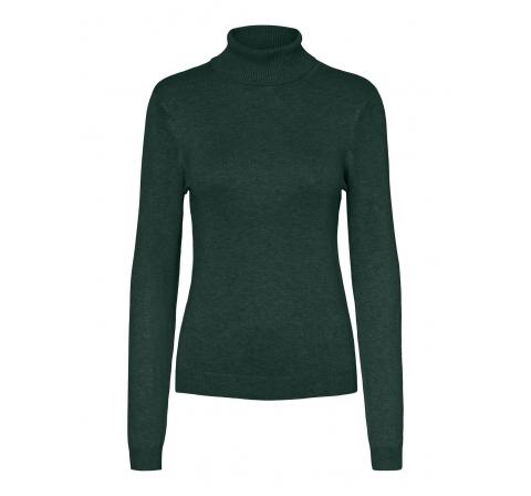 Veromoda vmglory ls rollneck blouse color verde oscuro - Imagen 5