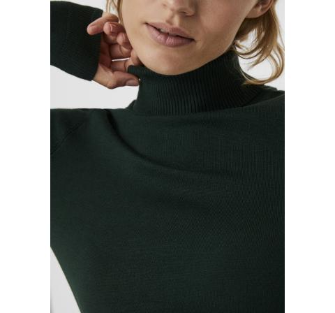 Veromoda vmglory ls rollneck blouse color verde oscuro - Imagen 6