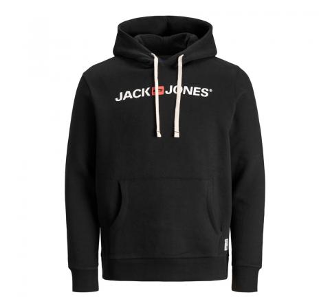 Jack&jones jor30history sweat hood negro - Imagen 1