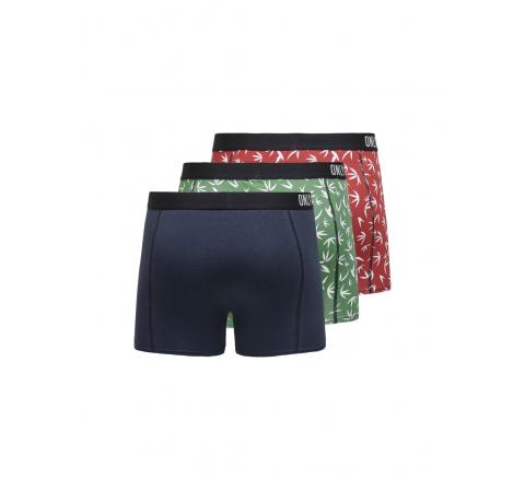 Only & sons onsjalte print trunk 3-pack marino - Imagen 2