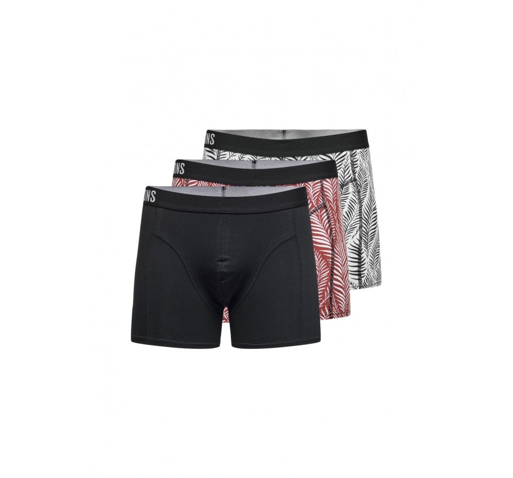 Only & sons onsjerry print trunk 3-pack negro - Imagen 1